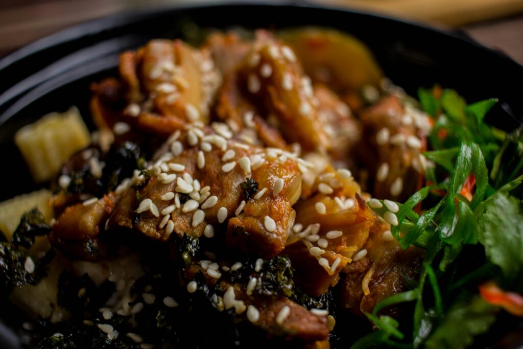 Traditional Bhuna Gosht served hot with naan and garnished with coriander – spicy and flavorful beef recipe